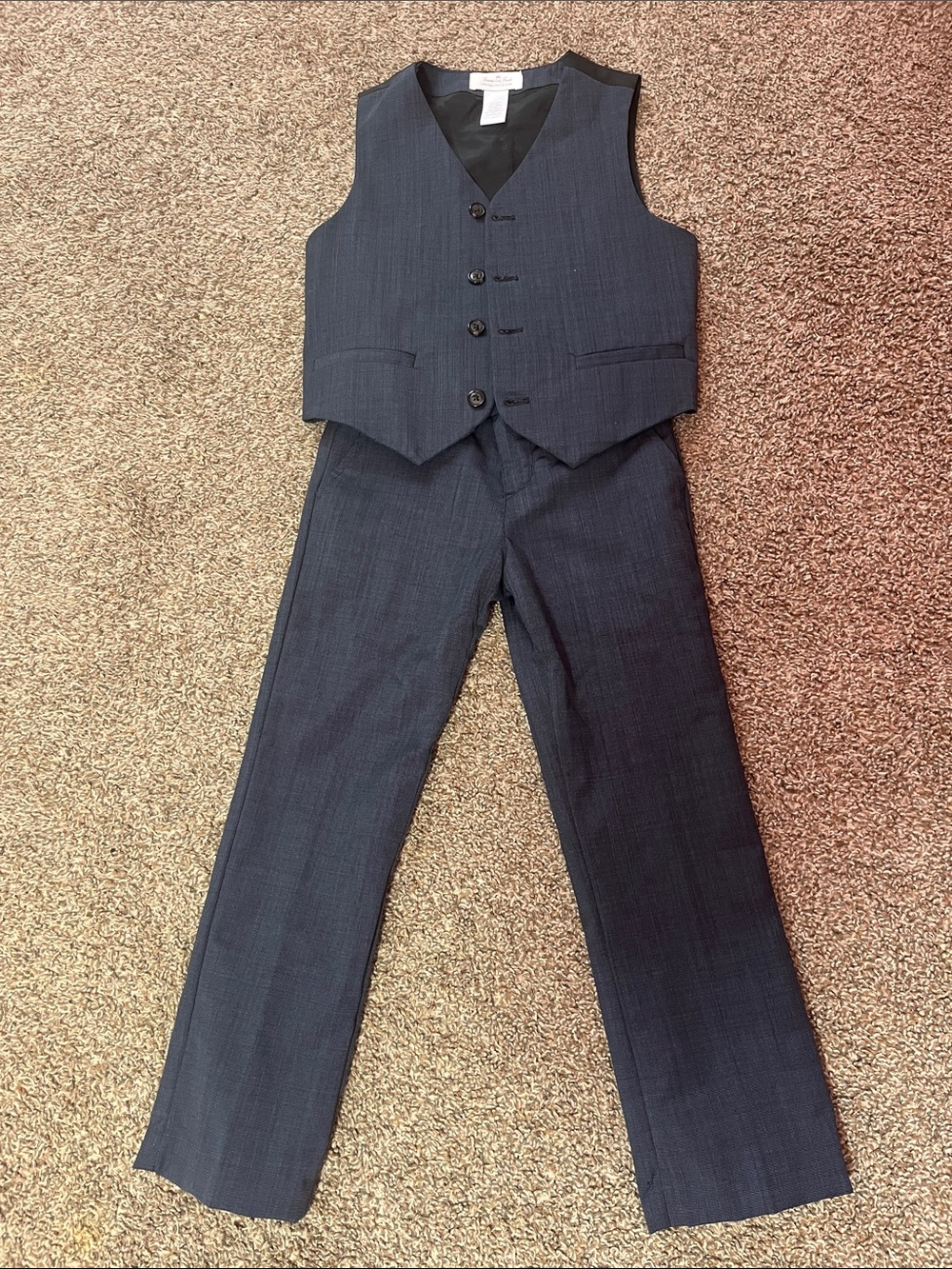 Janie and Jack Navy Boys Vest and Pants Set